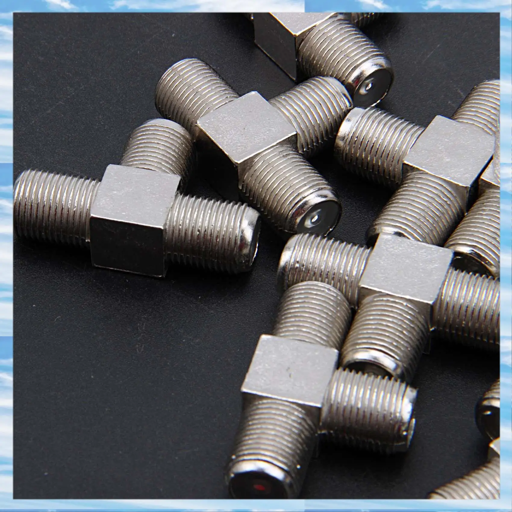 T31C-20-Pack 3-Way F-Type Coax Cable Splitter Combiner Female To 3 Female For Video VCR Antenna TV Cable Satellite,Silver