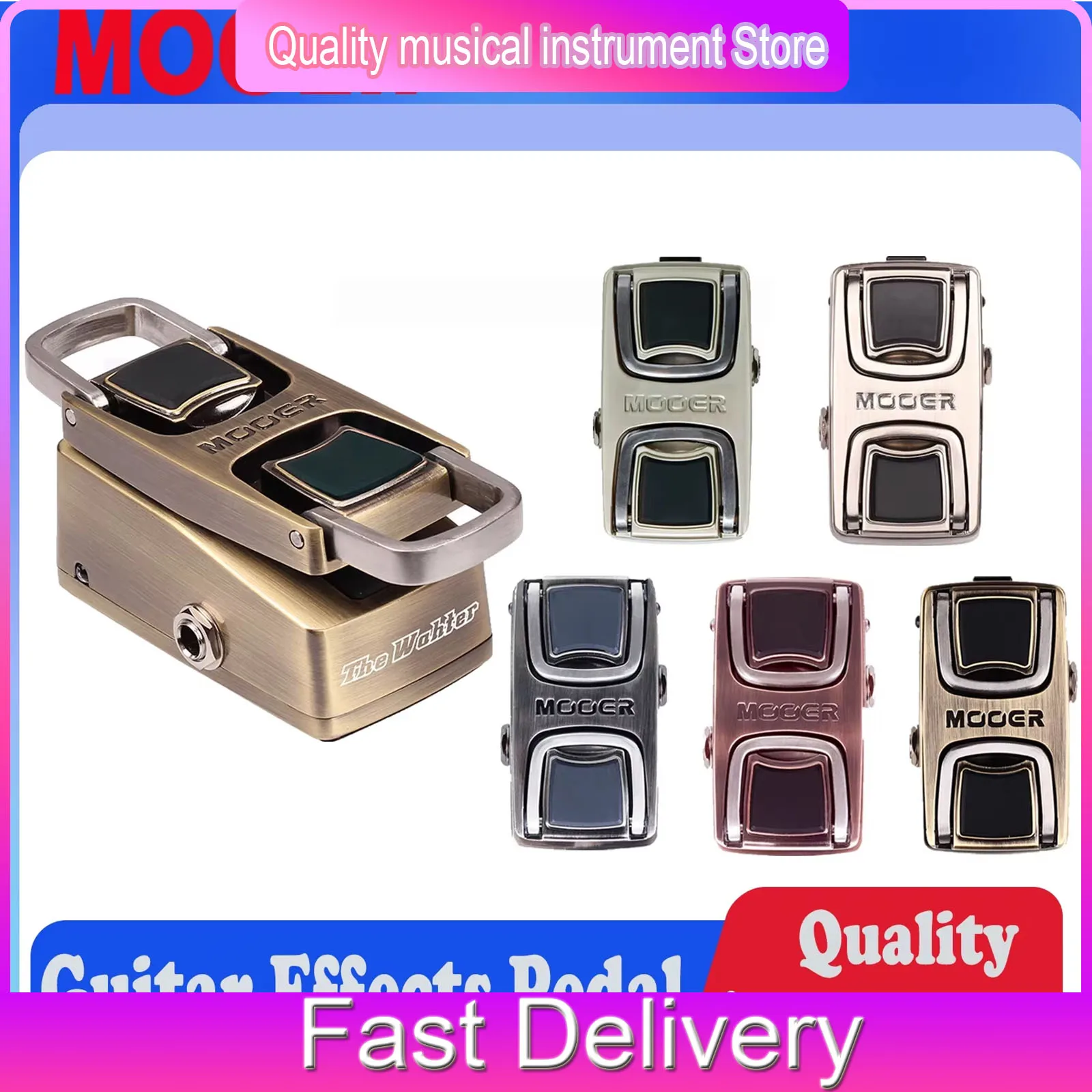 

MOOER Guitar Effects Pedal The Wahter/RedKid/Phaser Player/Leveline/Expline Electric Guitar Mini Pedal Guitar Instruments Parts