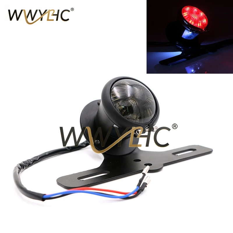 Suitable for Retro Motorcycle Accessories, LED Brake Taillights, Metal Taillights, License Plate Lights Exclusively for Export