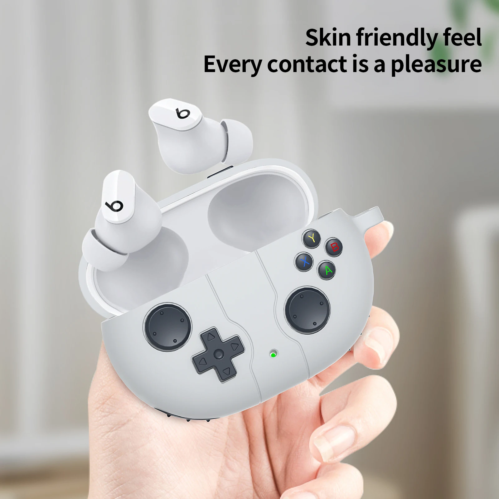 ثلاثية الأبعاد غمبد الكرتون حقيبة سماعة الاذن للصوت السحري يدق ستوديو براعم زائد براعم غطاء لطيف سيليكون واقية مع هوك