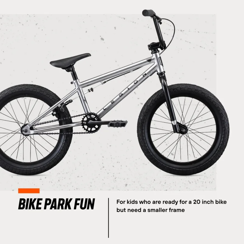 AQMongoose Legion Kids Freestyle Sidewalk Bike,Beginner Riders, and ,16-20-inch Wheels,Hi-Ten Steel Frame,Micro Drive BMX Gear