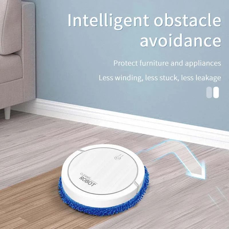 2024 Automatic Robot Vacuum Cleaner 3-in-1 Wireless Sweeping Wet Dry Ultra-thin Cleaning Machine Smart Home