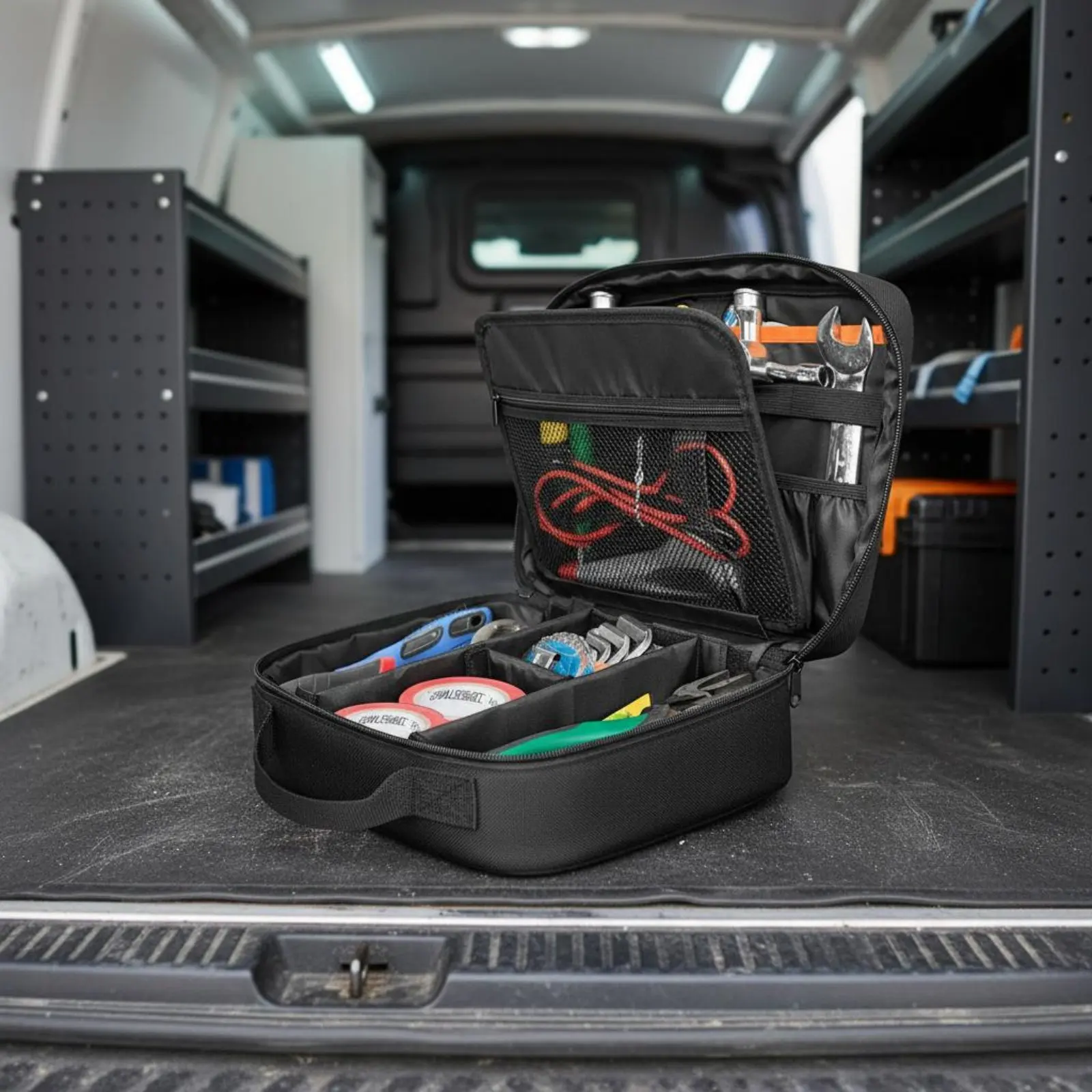 Electrician Tool Bag Multiple Pockets Heavy Duty Tool Bag Utility Pouch Padded Tear Resistant for Electricians