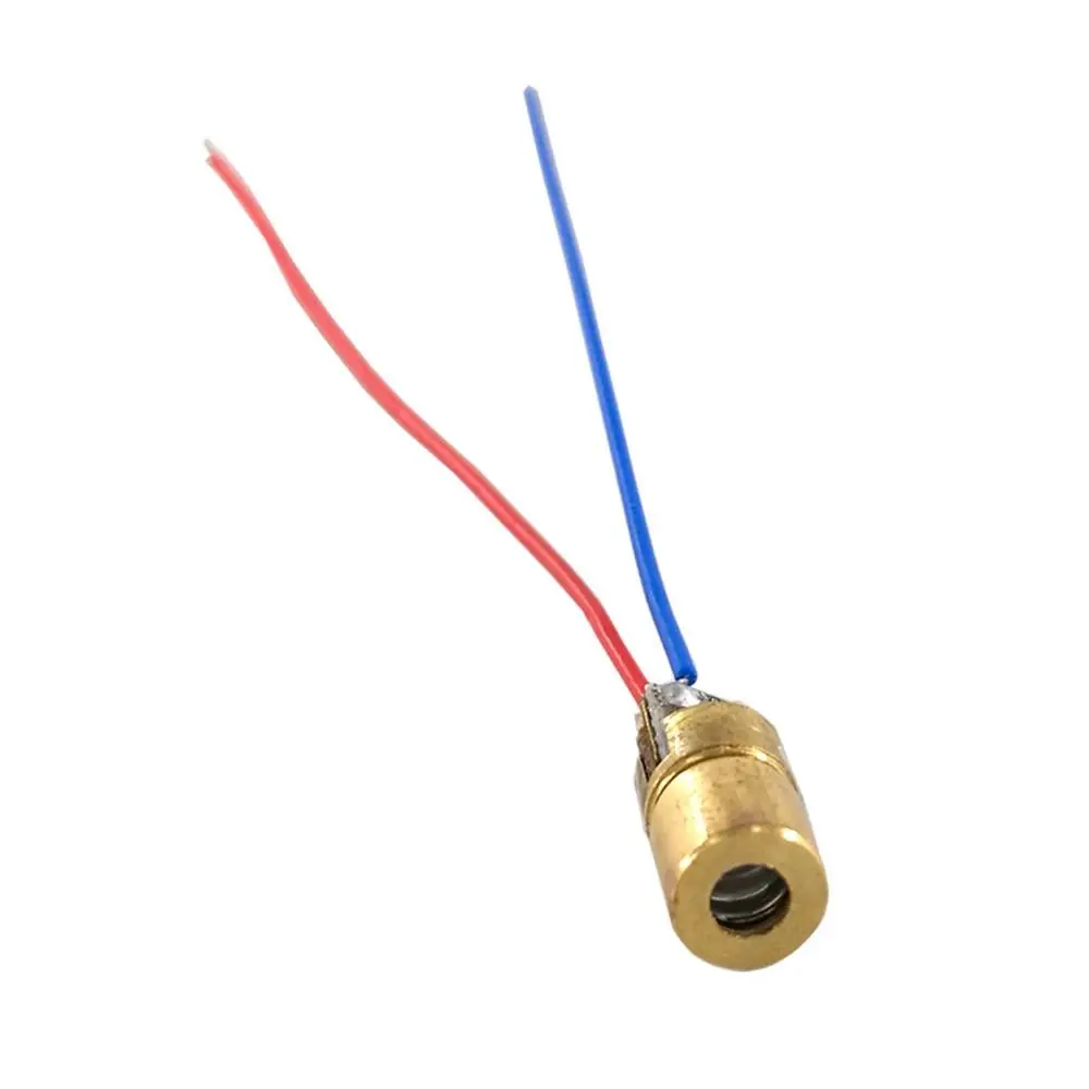 Hot Sale Copper Head Laser Diodes 650nm 6mm 3/5V 5 Million Watt Adjustable Lasers Red Sight Dot Diode Module Workshop Equipment