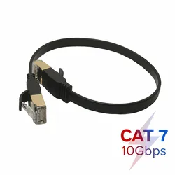 10Gbps kabel Ethernet CAT7 STP 8P 8C kabel krosowy RJ45 przewód sieciowy do routera PC Laptop Cat 7 sieć kablowa 0.5M