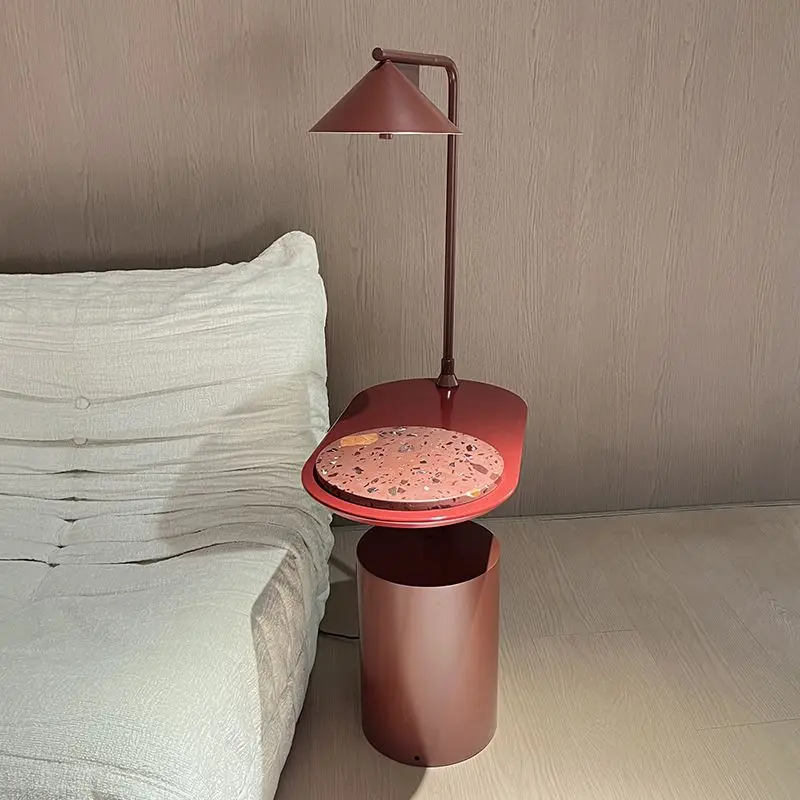 Smart edge few multi-function wireless charging induction floor lamp advanced sense light luxury bedside table sofa corner few
