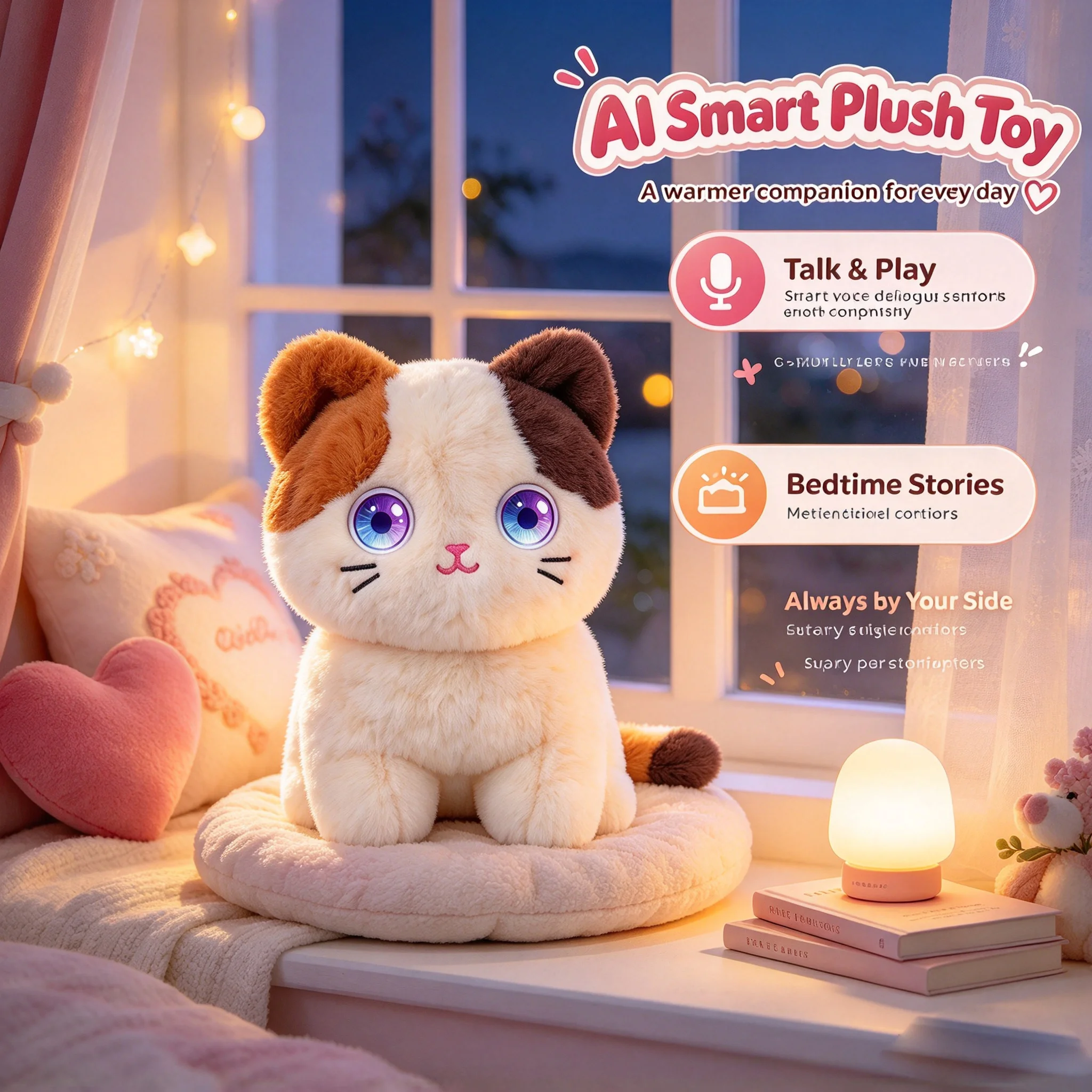 Cat Toys - Peluche Chat Intelligent IA, Conversation Vocale,