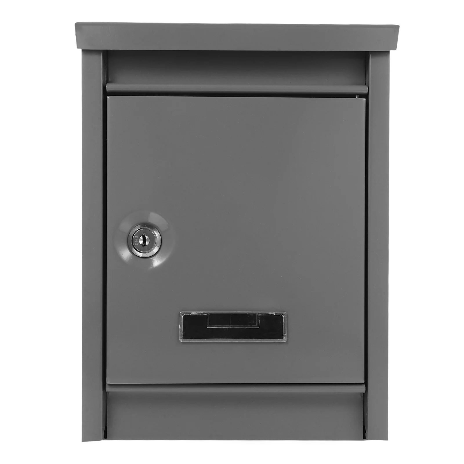 

Locking Metal Donation Box Wall Mounted Large Capacity Secure Suggestion Charity Collection Grey Mailbox with Lock