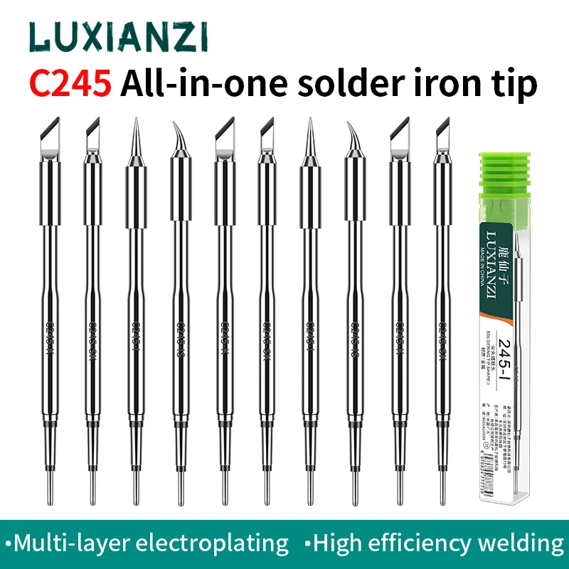 

LUXIANZI Lead-Free 907 Solder Iron Tip For 907 Welding Head Universal Internal Heating Electric Soldering Tips Repair Accessorie