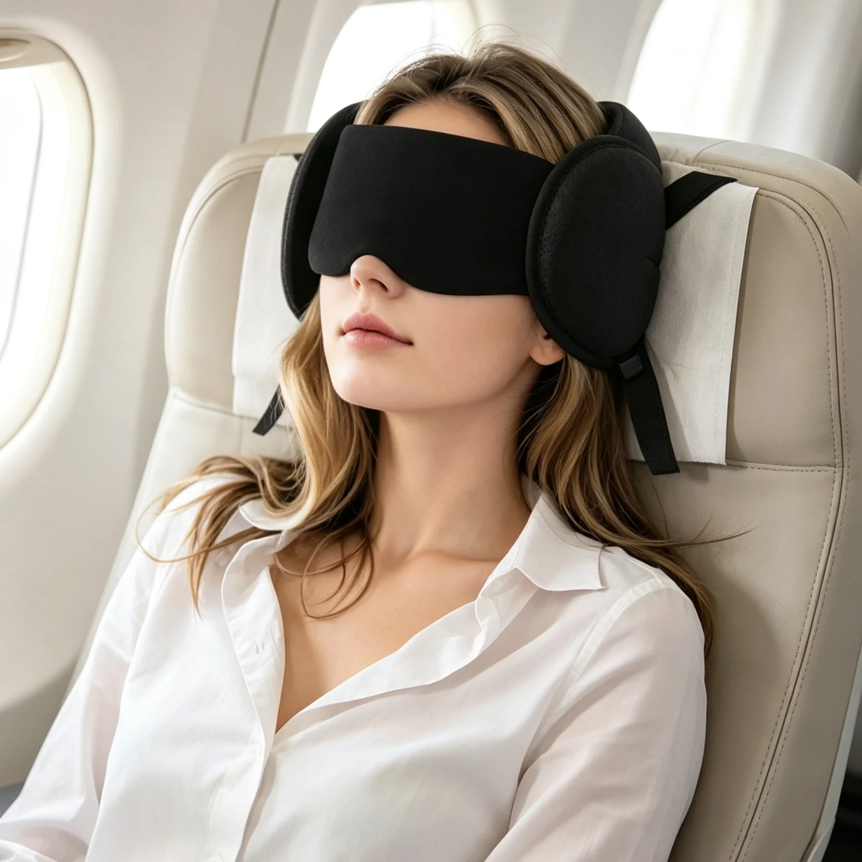 遮光スリープアイマスク ソフトで調節可能なトラベルアクセサリ - Travel Accessories Comfort のレビューと価格