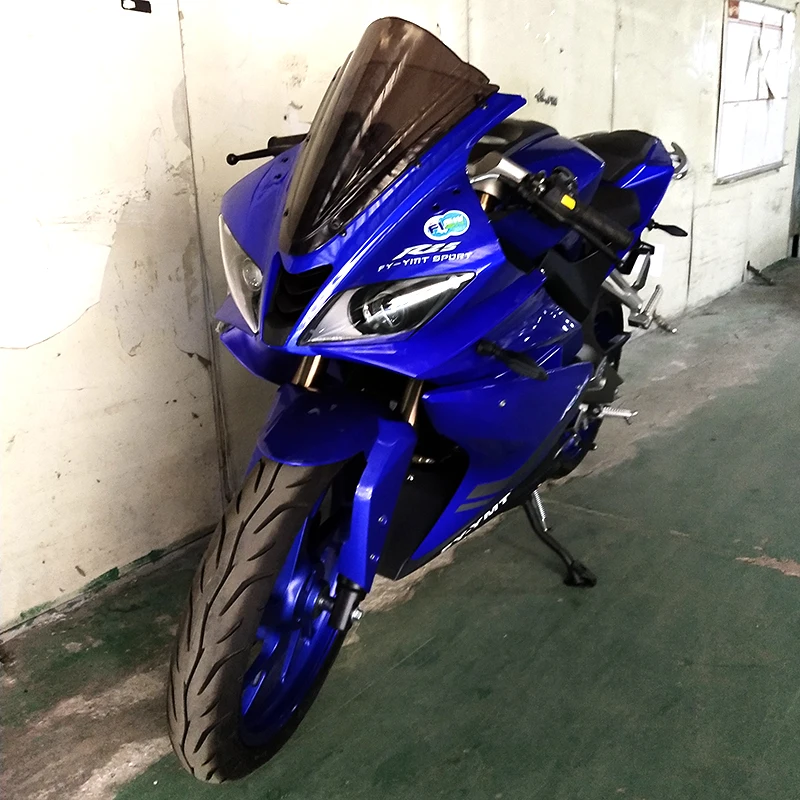 For Yamaha R125 Modified Front Windshield Apply YZF - R125 Windscreen Heightened Competition Wind R125 Windshield 1PCS