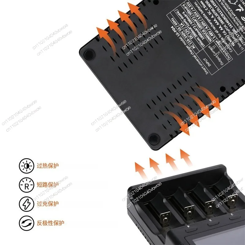 Lii-PD4 18650 26650 21700 Lithium battery LCD charger