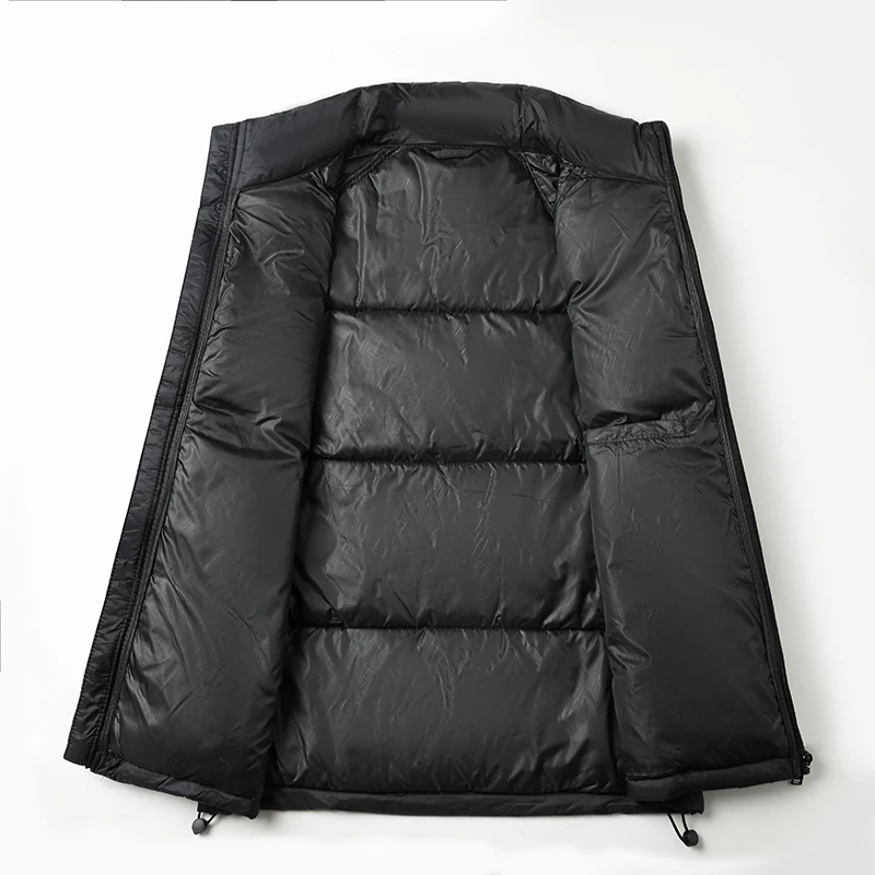 

High Quality Men's Cotton Jacket Zipper Stand Up Collar Print Jacket Overcoat Winter New Outdoor Warm Casual Exquisite Men'swear