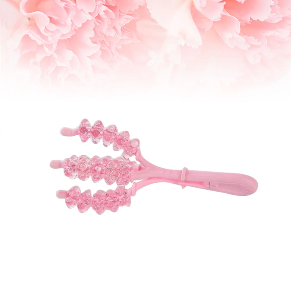 1PC Comfortable Roller Ball Massager Manual Pull Massage Veins Active Relaxation Supplies for Home Pink