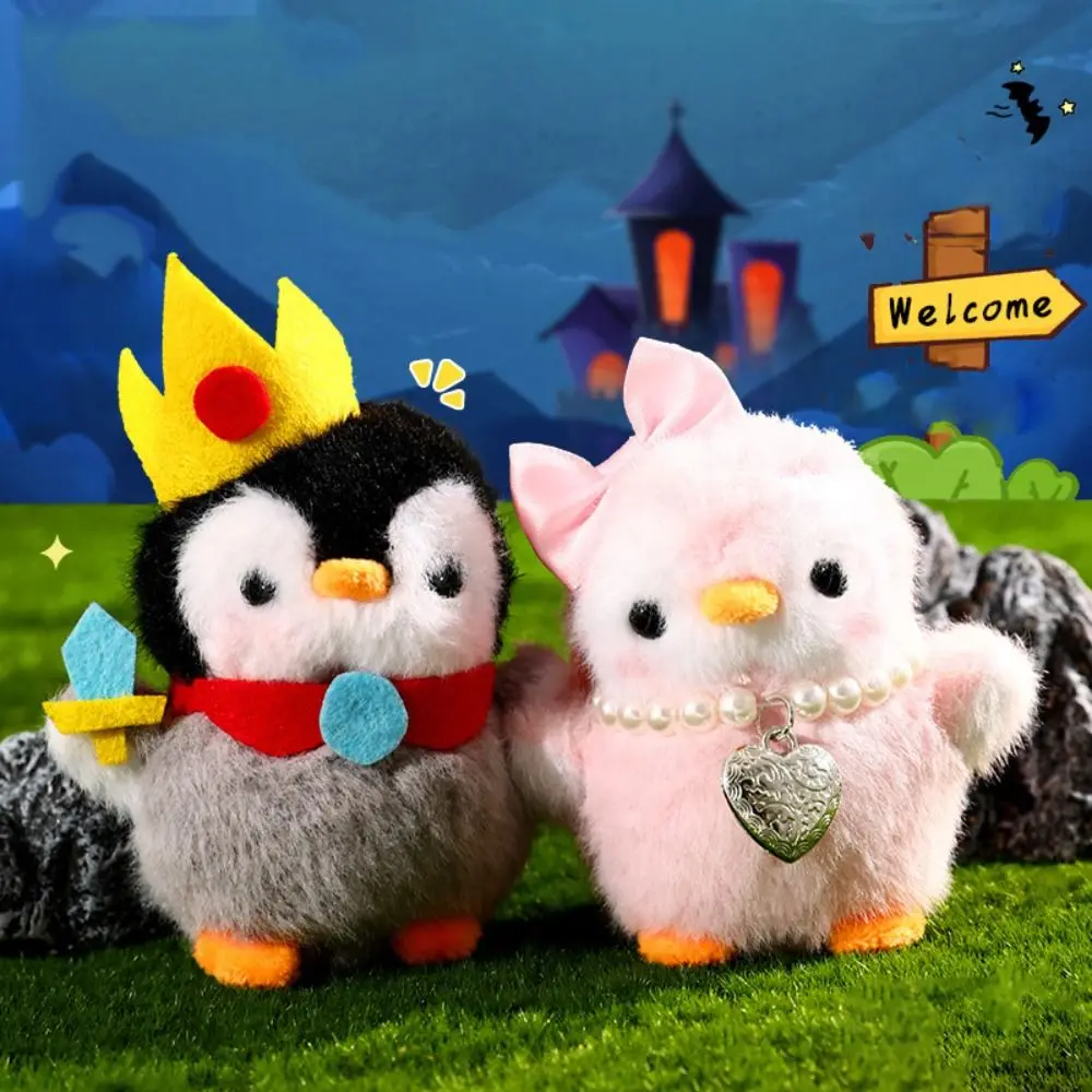 

PP Cotton Plush Penguin Keychain Fluffy Comfortable Princess Penguin Pendant Hanging Ornaments Soft Stuffed Animal Keyring
