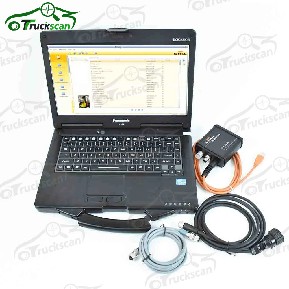 

For Still forklift canbox diagnostic scanner with cf53 latpop Lift trucks still canbox adapter forklift diagnostic scanner