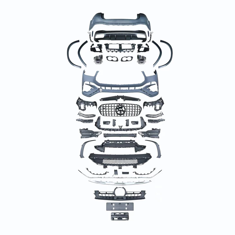 

W167 GLE 2019-2023 Upgrade 2024 GLE63 Front and rear bumper auto-conversion body kit