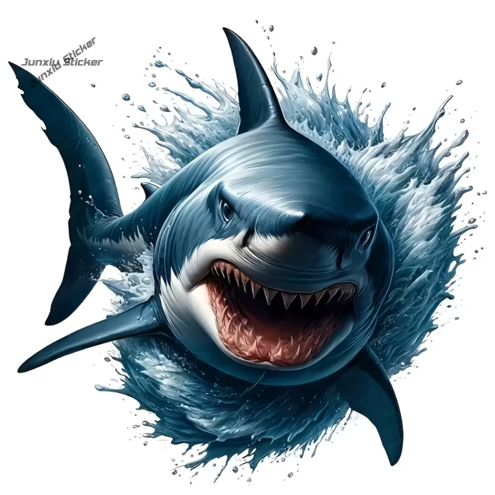 

Fierce Shark Vinyl Decal,Car Sticker for Laptop, Bottle, Truck, Phone, Motorcycle, Window, Wall, Cup Decals