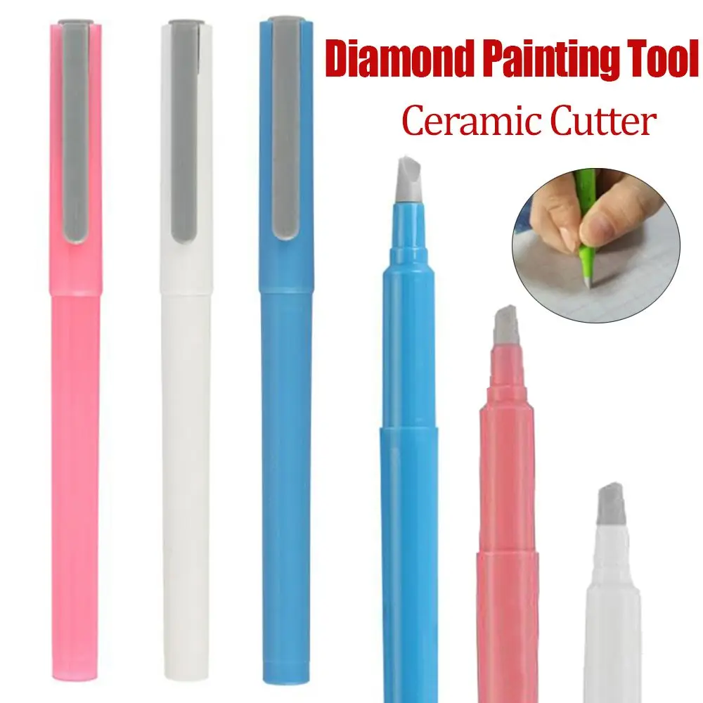 Sewing Embroidery Accessories Hand Safety Protect Diamond Painting Paper Cutter Pen Shaped Diamond Painting Tool Ceramic Cutter