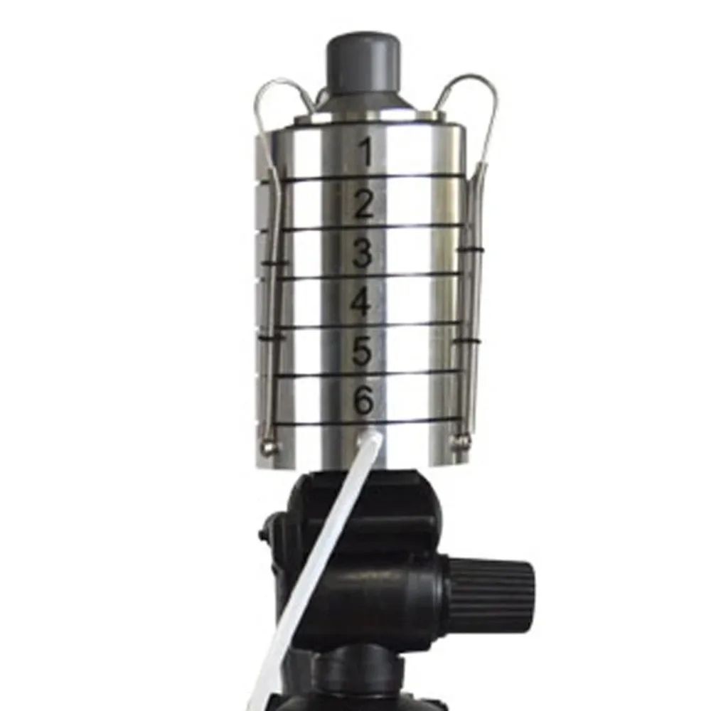 Six-stage sieve perforated air microbial sampler Airborne dust bacteria plankton bacteria sampling instrument
