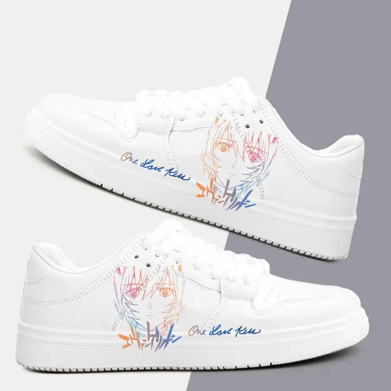 

Спортивная обувь EVANGELION Ayanami Rei, мужские и женские повседневные кроссовки в стиле аниме, дышащая обувь, низкие спортивные кроссовки с героями мультфильмов, подарок