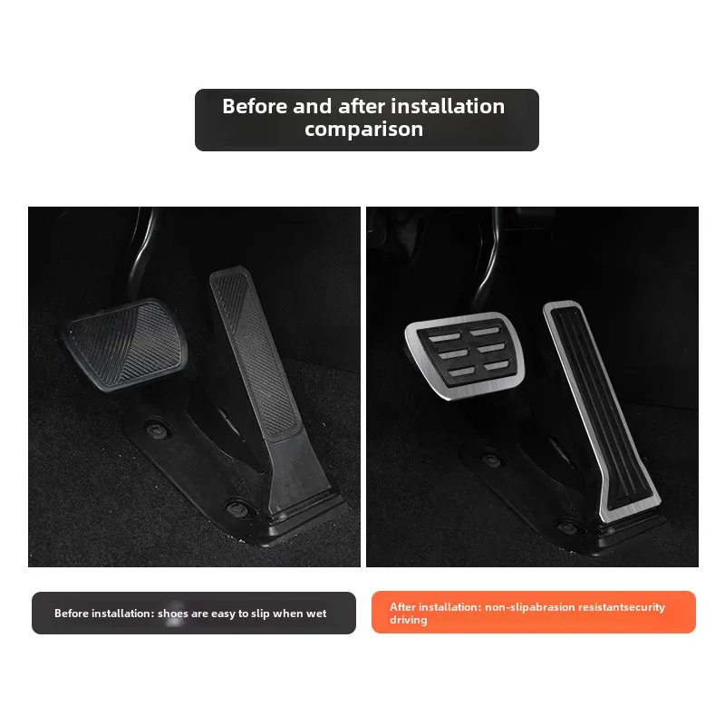 Car Accelerator Pedal Cover For Xpeng G6 2023 2024 Aluminum Alloy Anti-Slip Brake Pedals Footrest Pad Interior Accessories