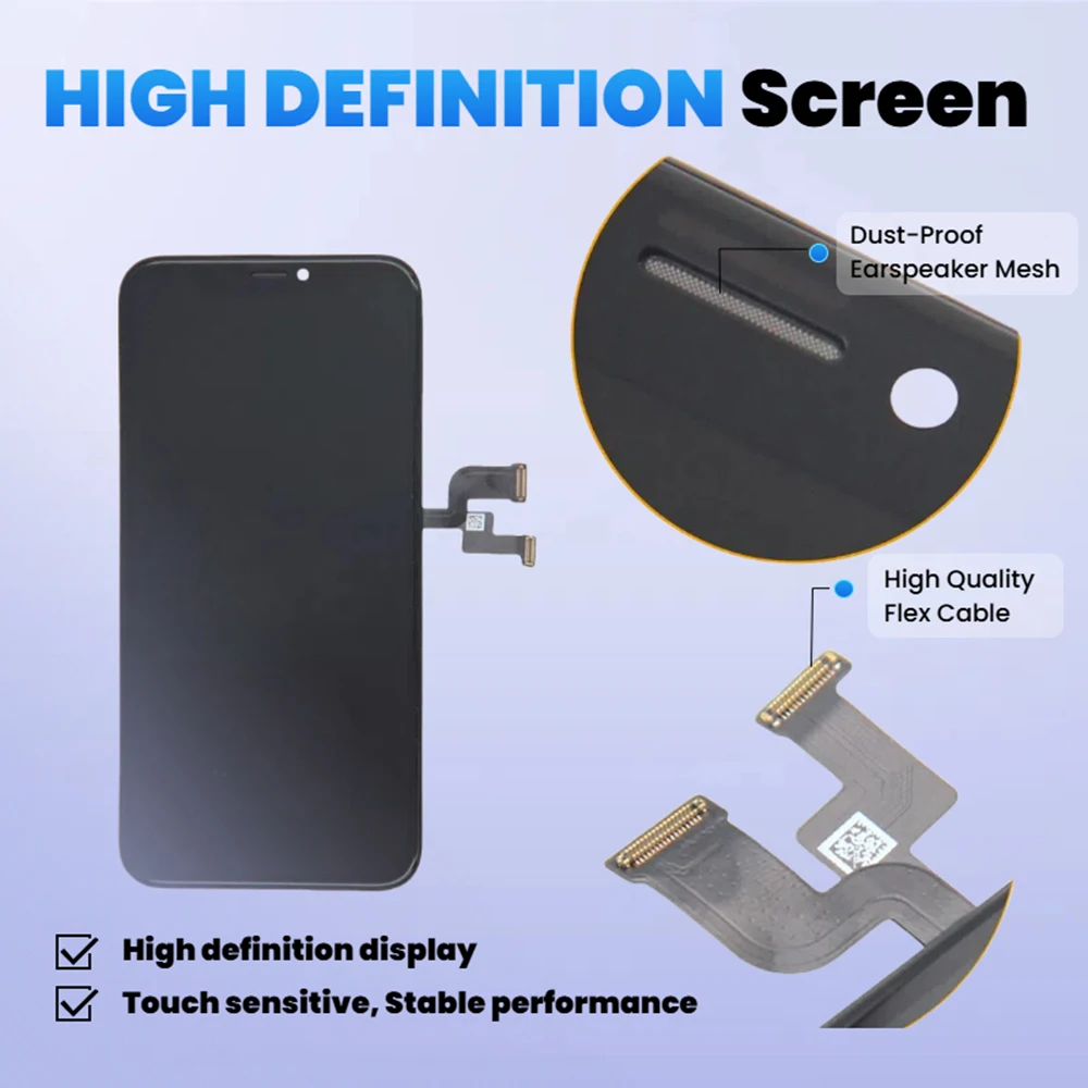 Großhandel LCD für iPhone XS Incell OLED Display Touchscreen Digitizer Baugruppe Ersatzbildschirm Handy-Reparaturteile – Detail 2