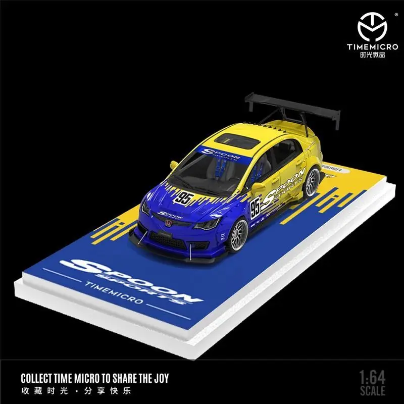 

TM 1:64 Honda Civic Revamped NSX Ложка Картина CIVIC Моделирование Легкосплавный автомобиль Коллекция игрушек Модель