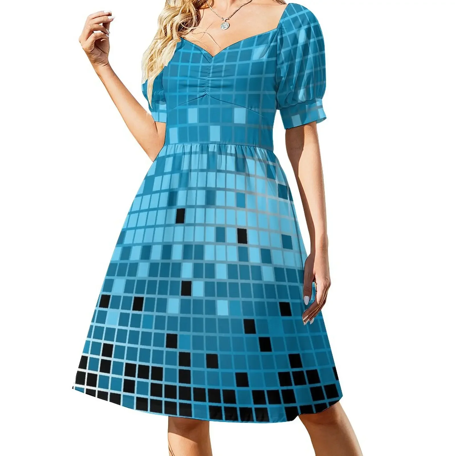 

Mosaic Short-Sleeved Dress elegant women's dresses sale Elegant gown Long dress woman luxury woman evening dress