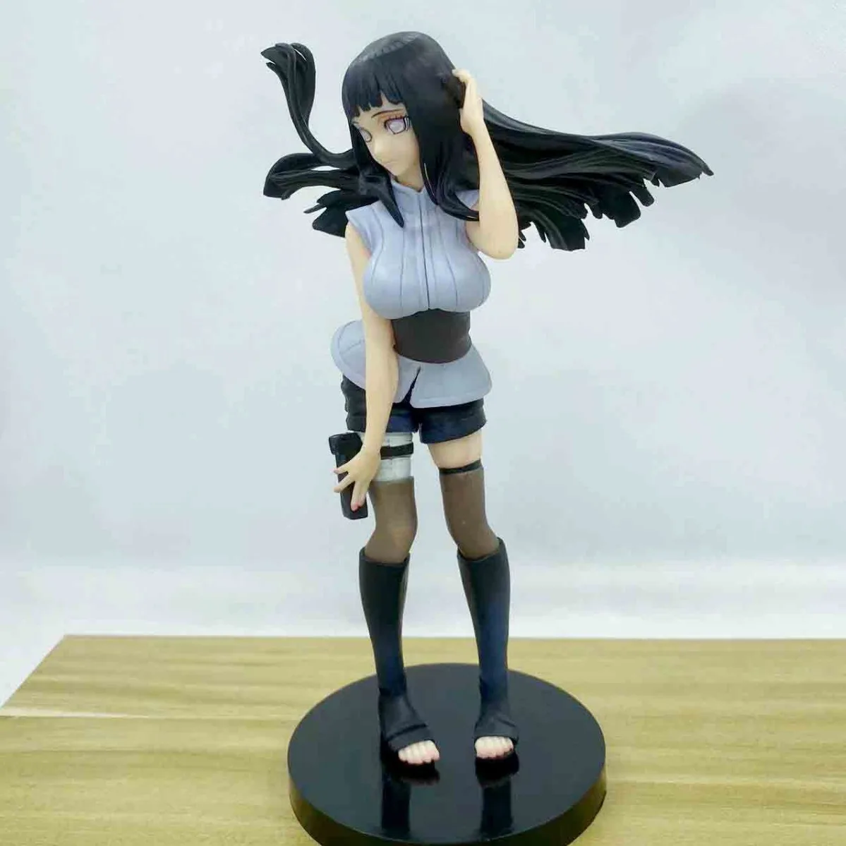 Bandai Naruto 21CM Anime Hyuga Hinata Action Figure PVC Sammeln Modell Spielzeug Geburtstag Geschenk