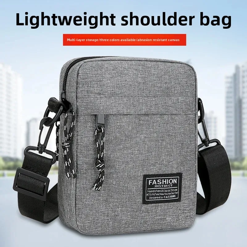 Bolsa masculina oxford pano casual diagonal máquina de mão pequena bolsa quadrada mensageiro bolsa de telefone menino fanny pacote de peito