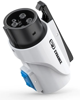 Adattatore caricabatterie EV EVDANCE Adattatore di ricarica EV da Tesla a J1772 80A 20kw 250V compatibile con adattatore SAE J1772 EVs Tesla a J1772