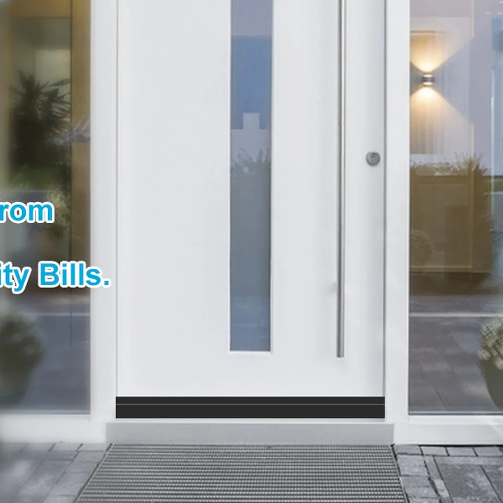 Flexible Door Bottom Seal Strip Adhesive Weatherstripping Windproof Soundproof Stopper For Home Interior Bedroom Gap