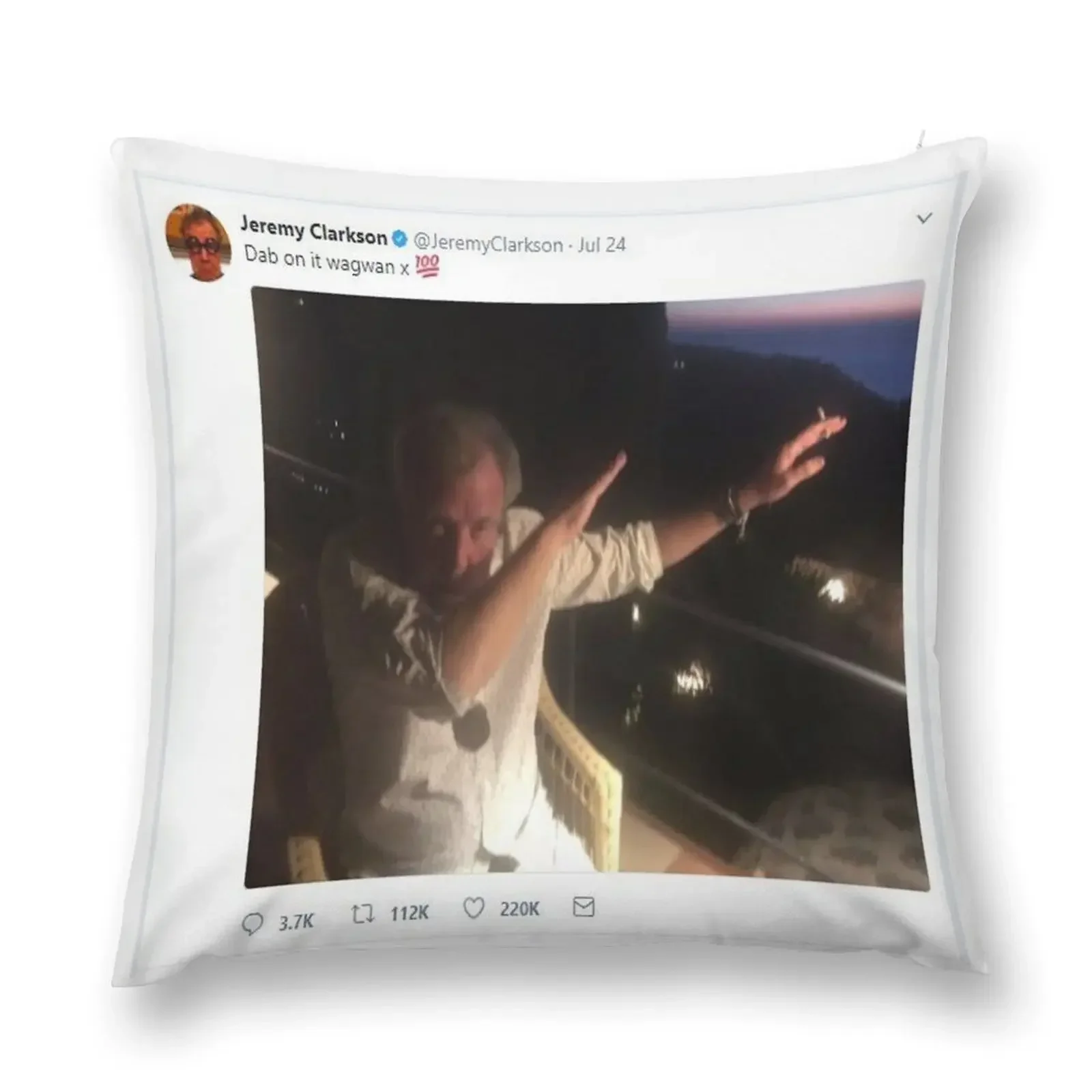 Jeremy Clarkson meme - Dab on it wagwan Throw Pillow covers for pillows pillow pillowcase pillow