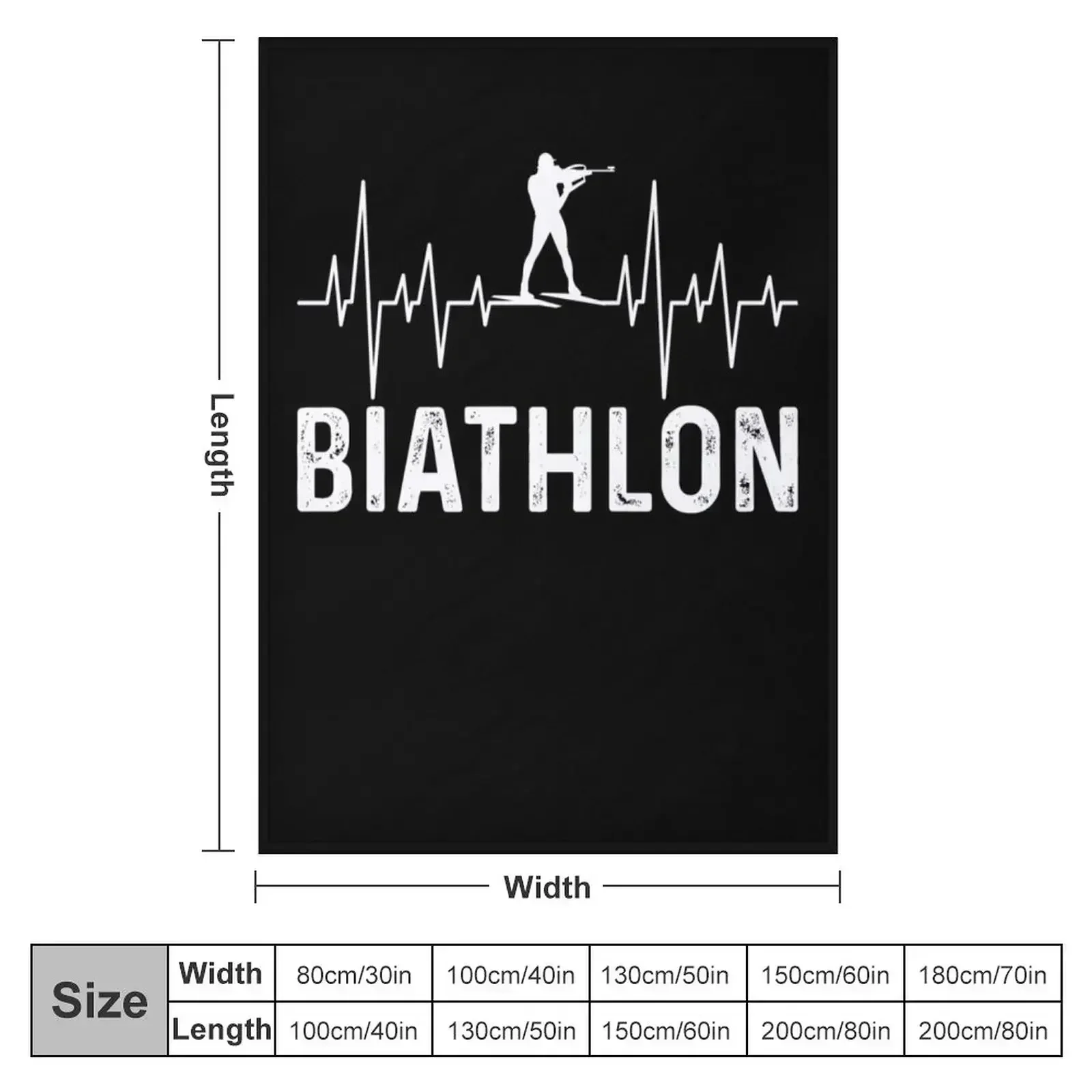 Biathlon heartbeat, biathlon heartbeat, sport Throw Blanket Soft Beds for babies Luxury Brand Quilt Blankets