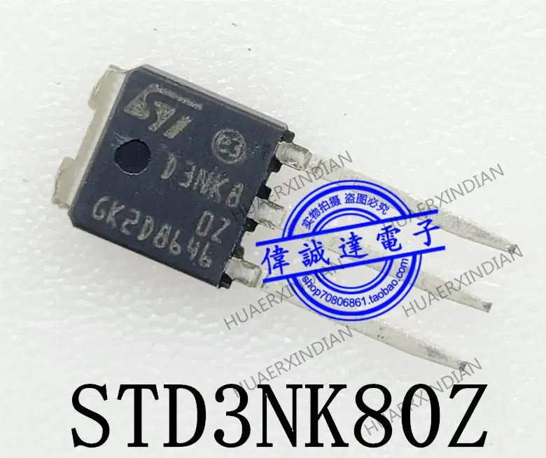 Original STD3NK80Z-1  D3NK80Z D3NK8 10V TO-251