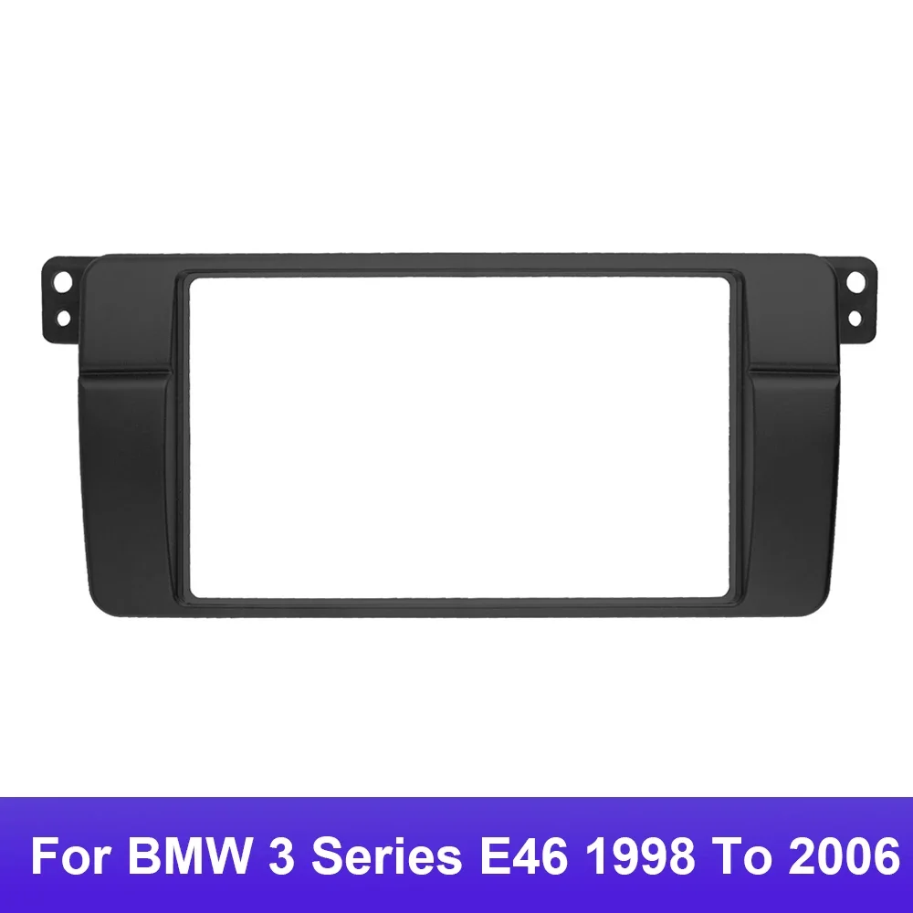 Radio Fascia Fit For BMW 3 Series E46 1998 To 2006 Stereo Panel Frame GPS Navigation Modding Panel Frame Car Radio Fascia Frame