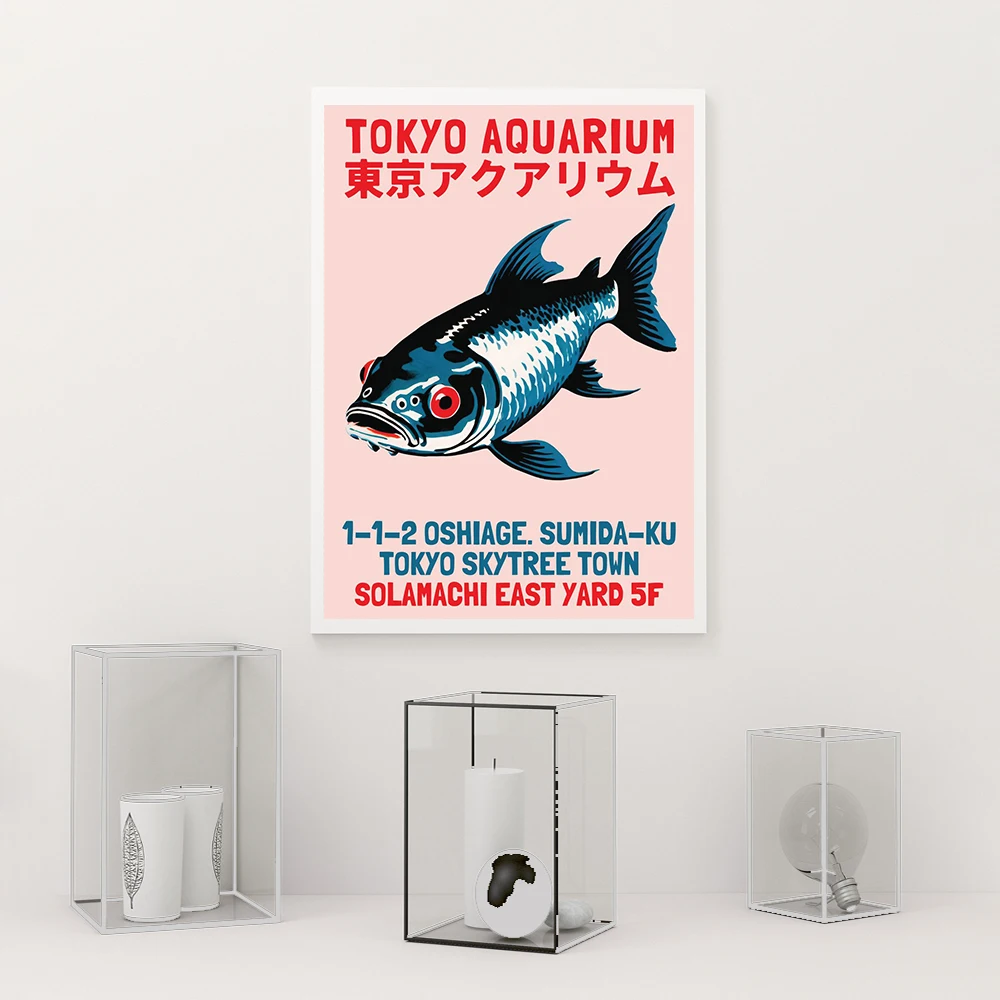 Modern Tokyo Aquarium Exhibiti - огляд і ціна Aquarium Fish Poster