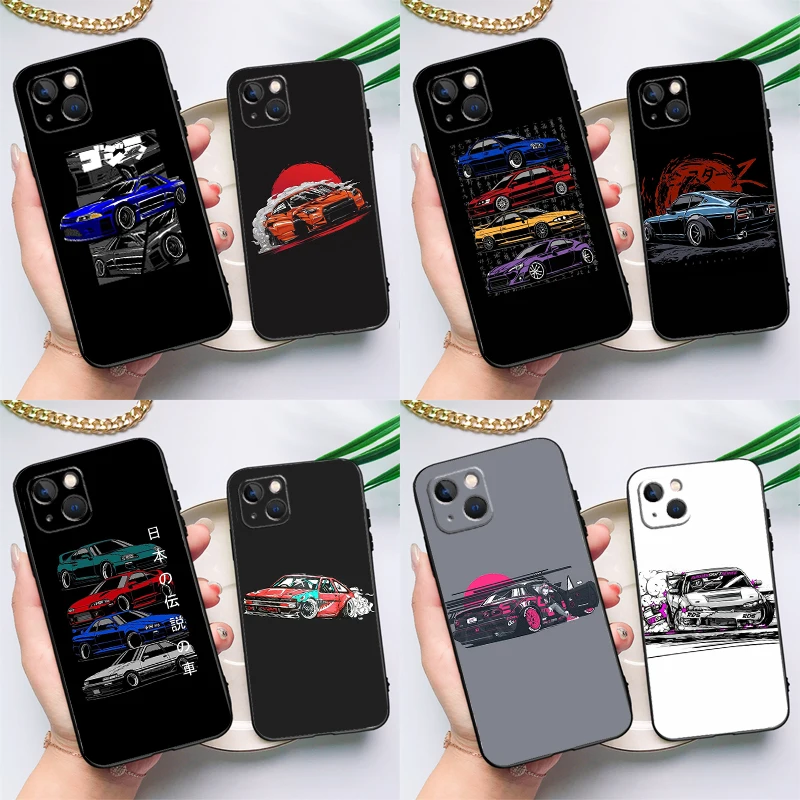 Sports Car JDM Tokyo Drift Phone Case For Samsung Galaxy S25 Ultra S24 FE S20 S21 FE S22 S23 Plus S9 S10 S25 FE Cover