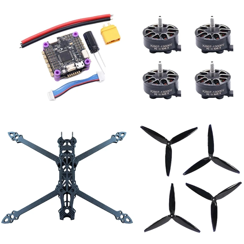 MARK4 7-Inch HD FPV Racing Drone F4V3S Flight Control 45A 4IN1 ESC Carbon Fiber Frame Quadcopter for Freestyle Flying-A31R