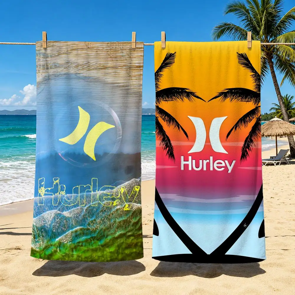 Fashion Vintage Art h-hurley Towel Towel Soft Pool Gift For Travel Gym Shower Camping Quick Dry Sports Large Beach Towels