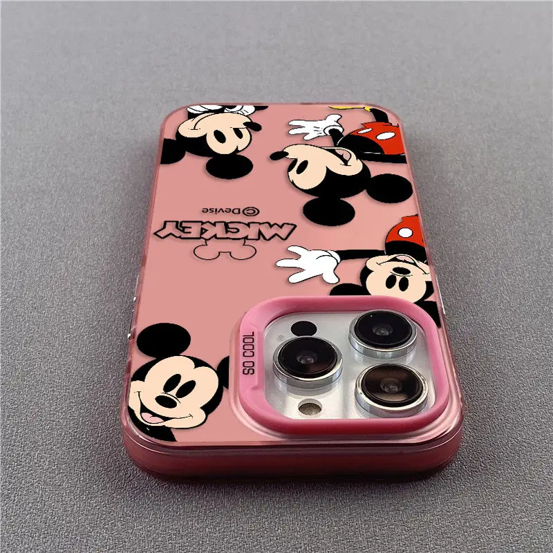 Cartoon Original Mickey Mouse Phone Case for OPPO Reno 6 6Pro 7 7Pro 7Z 8T 1011F 12 Pro Plus 5G Matte Shockproof Back Cover