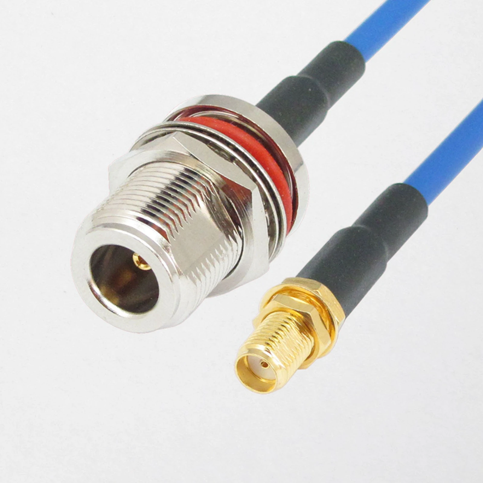 N Female Bulkhead Waterproof to SMA Female Jack RG402 Semi Rigid Flexible Coaxial Cable Low Loss RF 50ohms Coax Koaxial Kable