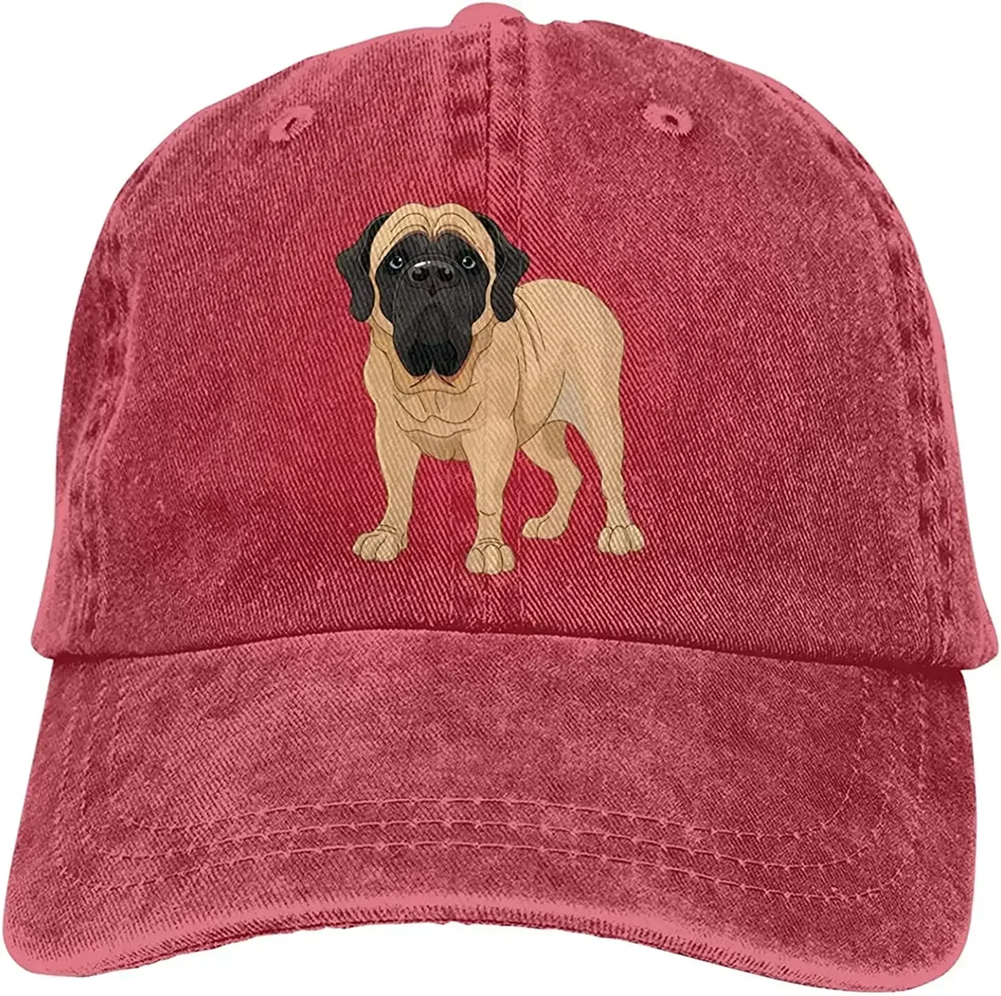 

English Mastiff Unisex Fashion Dad Hat Cotton Adjustable Baseball Cap One Size Outdoor