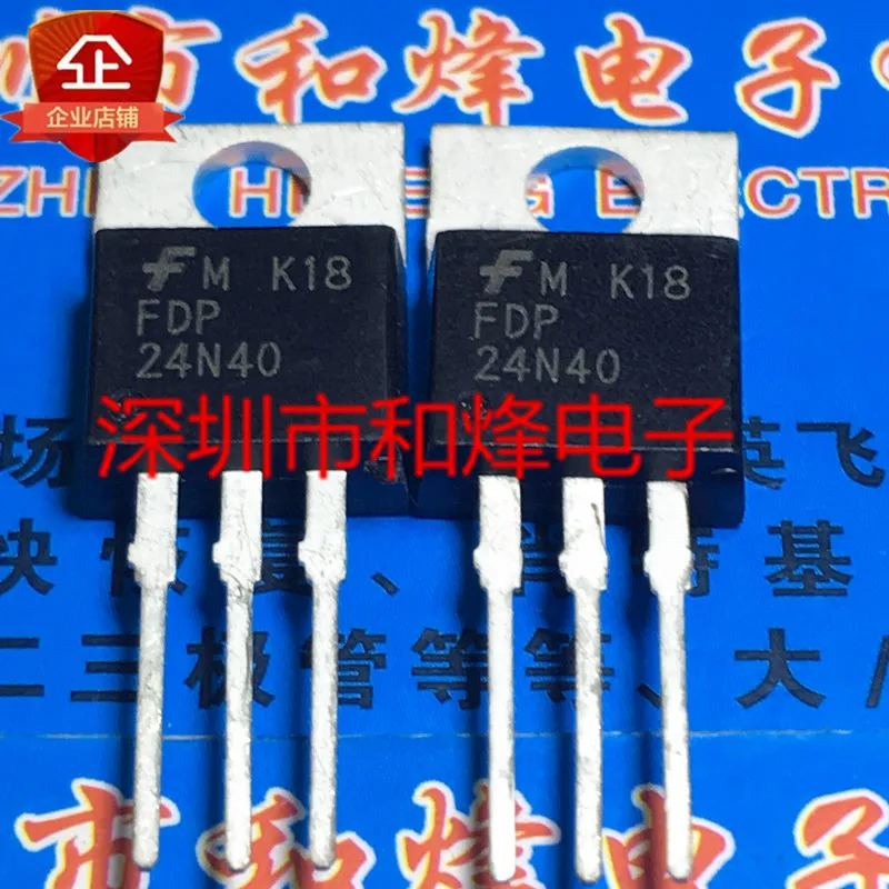 5PCS-10PCS FDP24N40  TO-220 Really Stock Best Quality Transistor Fast Shipping