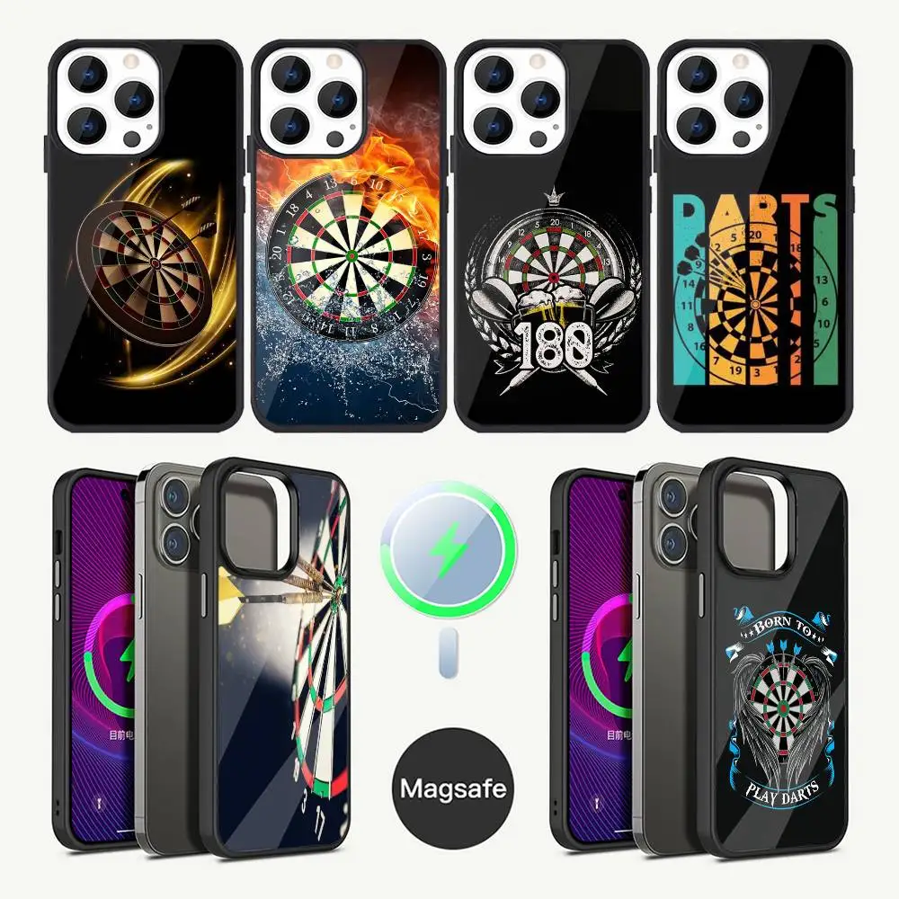 

Чехол для телефона Darts для iPhone 17,16,15,14,13,12,11,Plus,Pro, Max Mini Magsafe с магнитной беспроводной зарядкой
