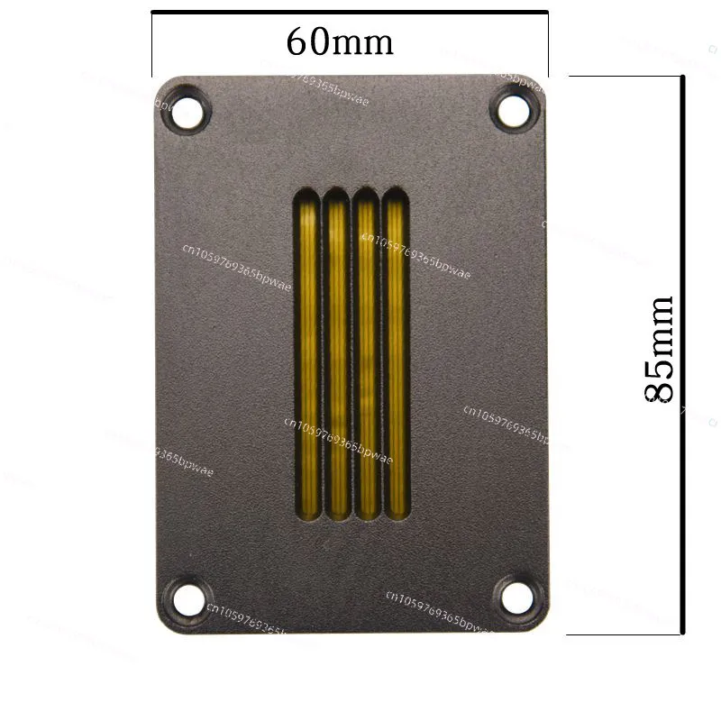 Tweeter, Belt Speaker Aluminum Belt Speaker Rear Chamber Low Frequency Lower Limit, Square AL6085