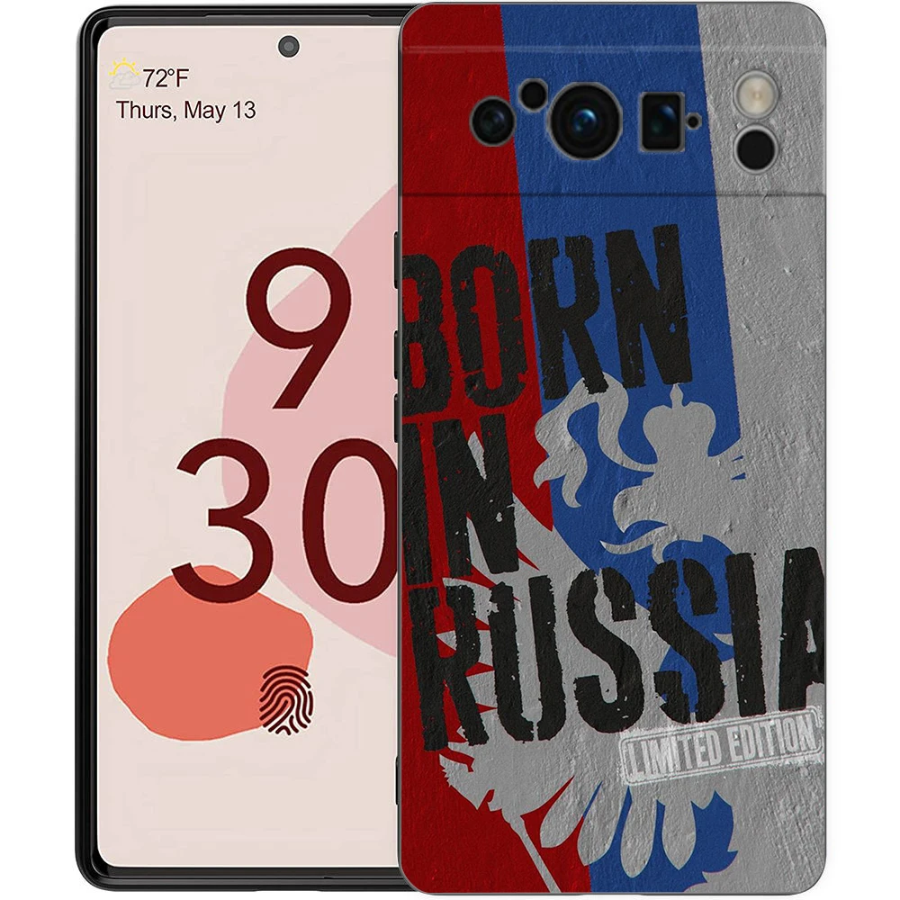 صربيا العلم لجوجل بكسل 8 برو جراب هاتف بكسل 9 برو XL حافظة من البولي يوريثان بكسل 8 برو 8A 7A 7 6A 6 برو غطاء أسود ناعم