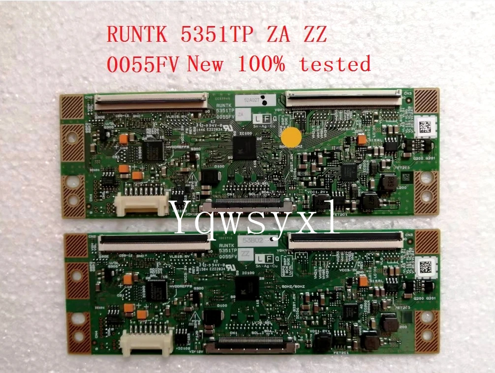 Yqwsyxl Original 100% New logic Board RUNTK 5351TP 0055FV RUNTK5351TP ZZ  RUNTK5351TP ZA  LCD Controller TCON logic Board