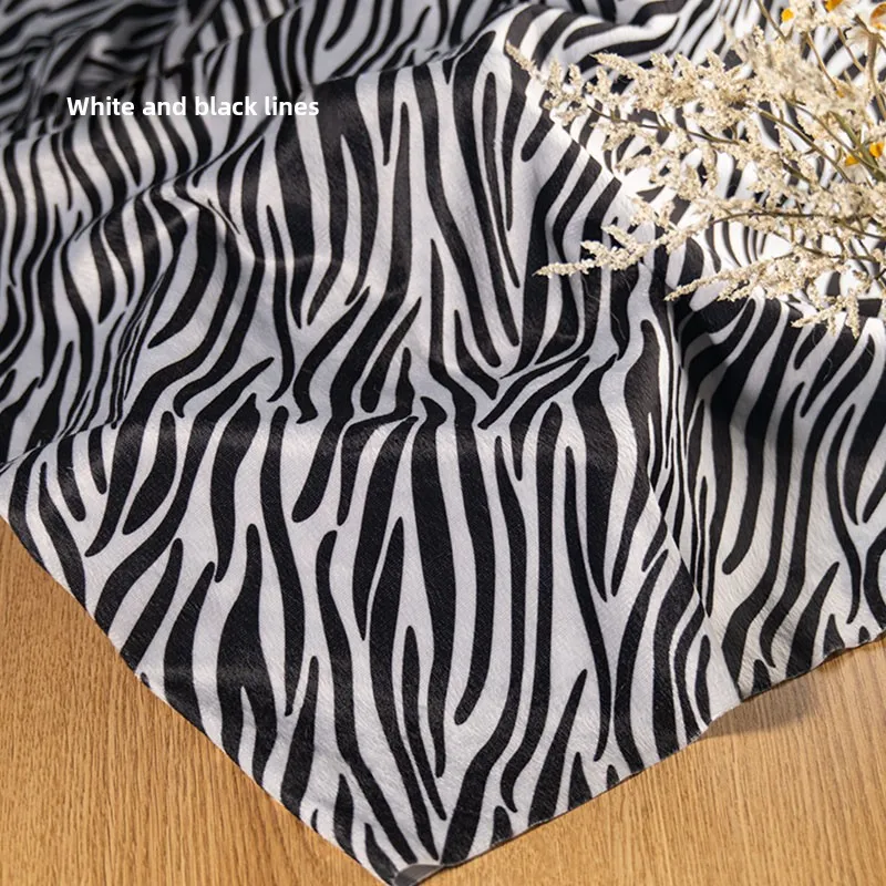 Animal Short Plush Fabric for Tiger Leopard Zebra Cow Print Fabrics Stage Decoration DIY Toy Sewing Material Cloth